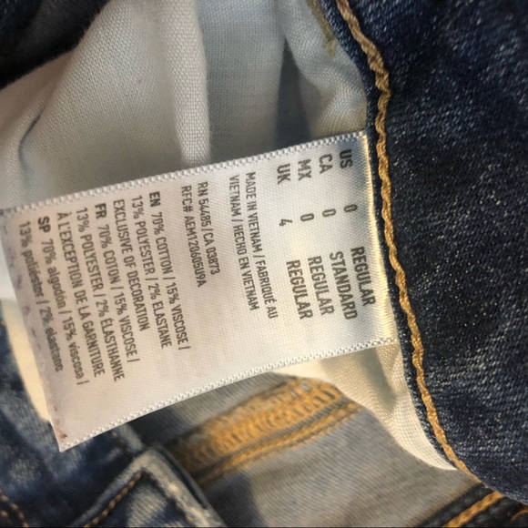 Women’s American Eagle Jeans. Size 0 - Picture 6 of 7